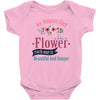 An August Girl Like A Flowers Baby Bodysuit