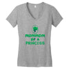 mother's day mommom of a princess Women's V-Neck T-Shirt