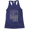 political illiteracy Racerback Tank