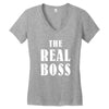 The Boss - The Real Boss Women's V-Neck T-Shirt