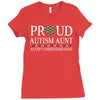proud autism aunt Ladies Fitted T-Shirt
