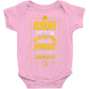 nobody exists on purpose Baby Bodysuit