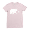 Bear Fishing Ladies Fitted T-Shirt