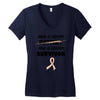 Once a Cancer Patient Now a Cancer Survivor Women's V-Neck T-Shirt