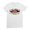 February Peeking Out Asian Baby Boy Ladies Fitted T-Shirt