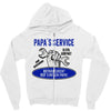 papa s service Zipper Hoodie