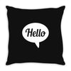 hello Throw Pillow