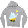 totoro sunflower Zipper Hoodie