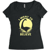 believe in nessie Women's Triblend Scoop T-shirt