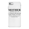 mother defined mothers day iPhone 7 Case