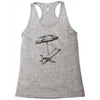 beach umbrella Racerback Tank