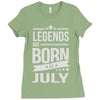 legends are born in july Ladies Fitted T-Shirt