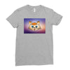 Orange cat Ladies Fitted T-Shirt