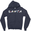 santa of the friends parody Zipper Hoodie