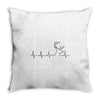 hunting heartbeat Throw Pillow