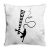 bungee jumping Throw Pillow