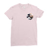 Great Wave Of Kanagawa Hokusai Pocket Ladies Fitted T-Shirt