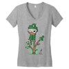 organic pirate Women's V-Neck T-Shirt