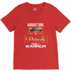 august girl is a perfect combination of princess and warrior V-Neck Tee