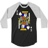 party king design funny humor cool graph baseball 3/4 Sleeve Shirt