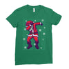 santa claus dabbing Ladies Fitted T-Shirt