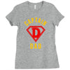 captain dad hero Ladies Fitted T-Shirt