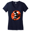 black attack Women's V-Neck T-Shirt