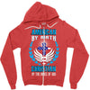 American by Birth Christian By the Grace of God Zipper Hoodie