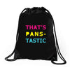 pansexual pride Drawstring Bags