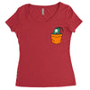 plankton pocket Women's Triblend Scoop T-shirt