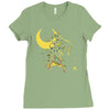 the moon Ladies Fitted T-Shirt