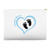 Baby Boy with Heart Any Name Customized Accessory Pouches