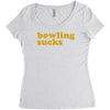 bowling sucks Women's Triblend Scoop T-shirt