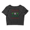 ugly dinosaur christmas Crop Top