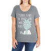 not for smart people Ladies Curvy T-Shirt