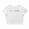 LGBT Heartbeat Crop Top