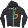 jake paul calorful Zipper Hoodie