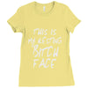 resting bitch face girls Ladies Fitted T-Shirt