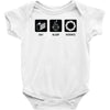 eat sleep science Baby Onesie