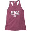 beery christmas hops drinking beer funny Racerback Tank