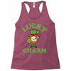 lucky charm 2 Racerback Tank