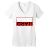 Work Hard Women's V-Neck T-Shirt