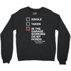 in the garage working on my honda Crewneck Sweatshirt
