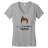 alrighty then ace ventura Women's V-Neck T-Shirt