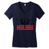 bad dog 5 Women's V-Neck T-Shirt