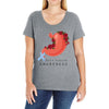 stomach cancer awareness Ladies Curvy T-Shirt