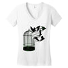 breaking through to freedom Women's V-Neck T-Shirt