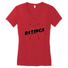 bazinga logo inspired by the big bang theory ideal birthday gift Women's V-Neck T-Shirt