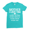 I Love You Mother Ladies Fitted T-Shirt