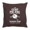 forrest gump   ping pong camp   cult film Throw Pillow